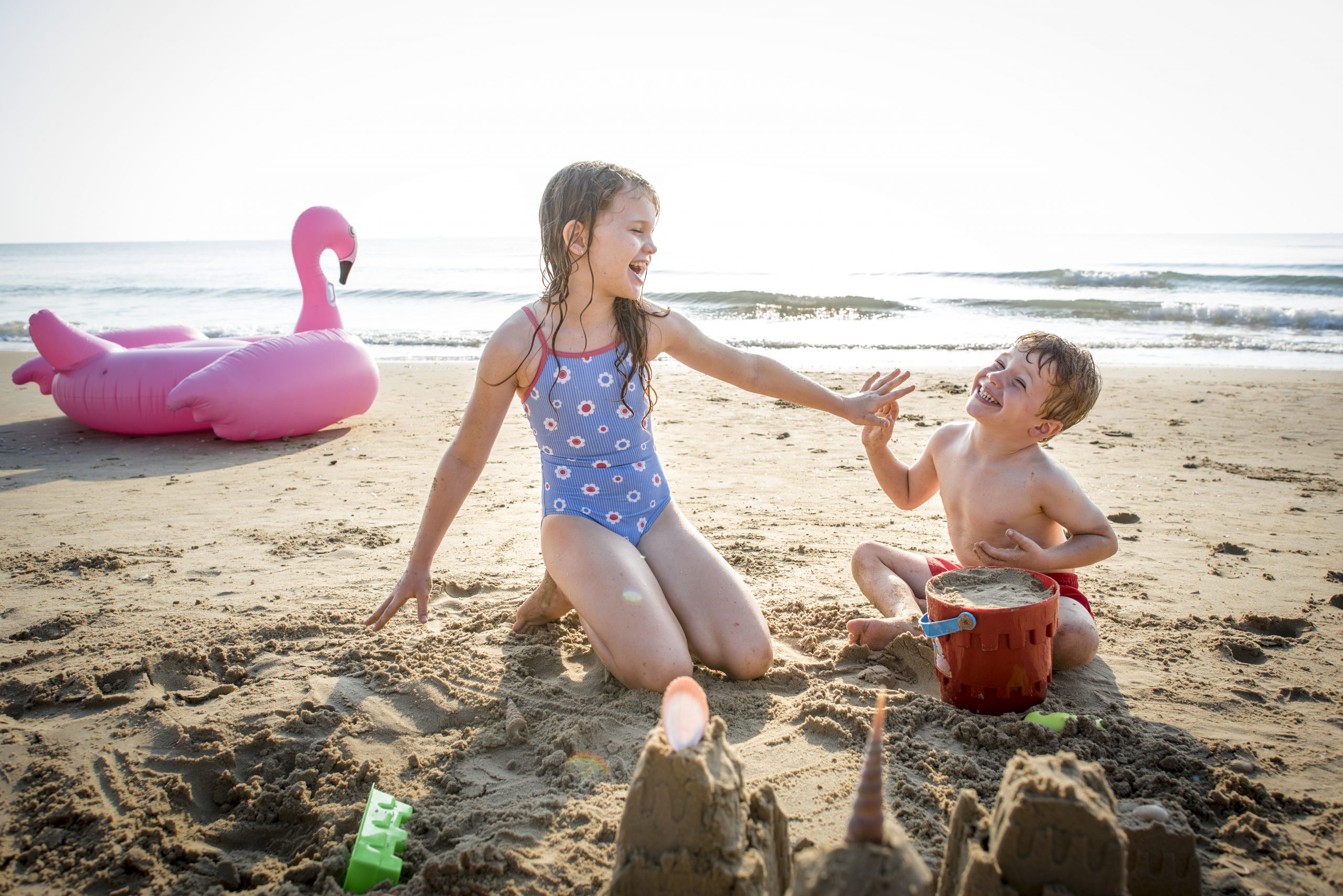 Bambini in spiaggia